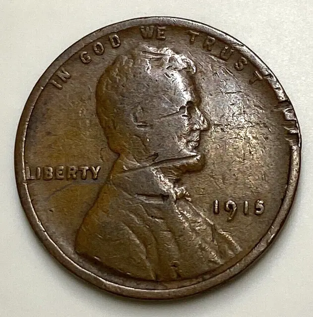 1915 P USA Lincoln Head One Penny - 1915 P Small US Wheat 1 Cent - FFF