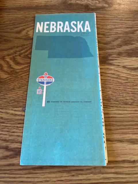 Vintage Map - 1968 Standard Oil Co Nebraska