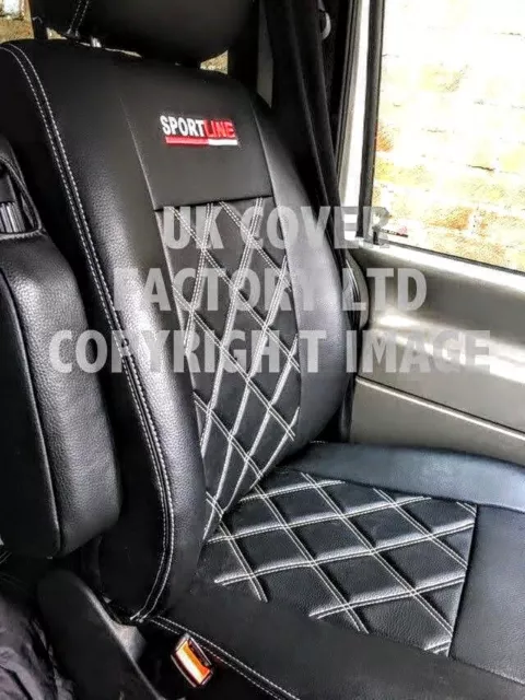 TWO SINGLES MADE TO MEASURE VW CADDY  Van Seat Cover BENTLEY SPORTLINE 1SL