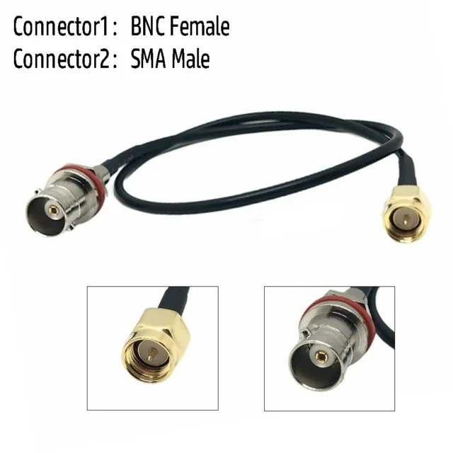 Câble de signal d'antenne adaptateur longue durée SMA mâle vers BNC femelle R
