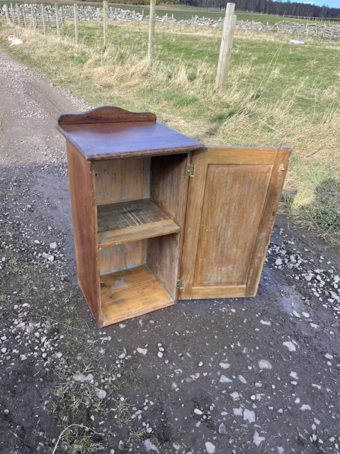 Edwardian Pine Bedside Cabinet / Pot Cupboard 3