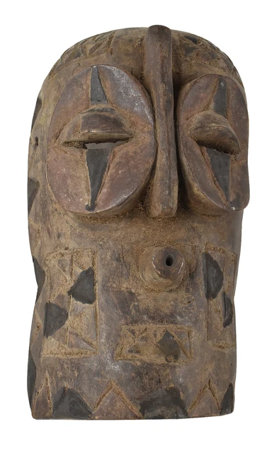 Bembe Plank Mask Alunga Wood Congo African Art