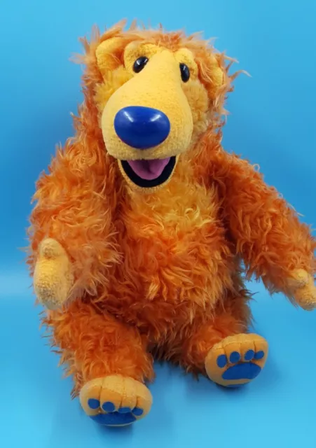 Mattel 1998 Disney Jim Henson Bär im großen blauen Haus Plüschtier 35 cm Vintage