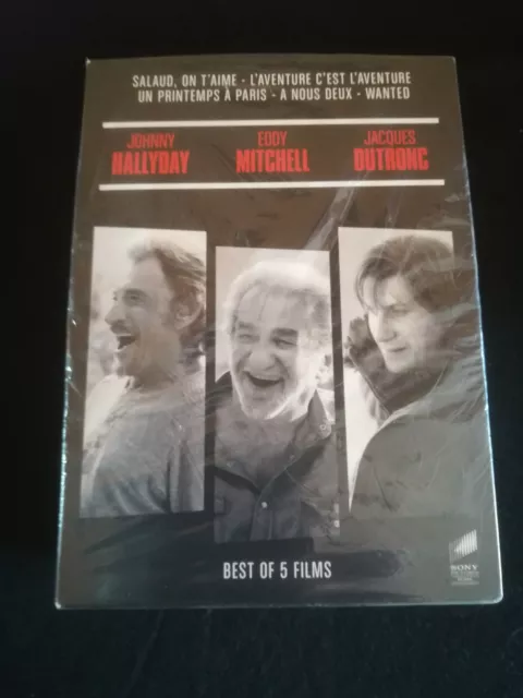 Coffret 5 DVD -  Neuf - Johnny Hallyday - Eddy Mitchell - Jacques Dutronc