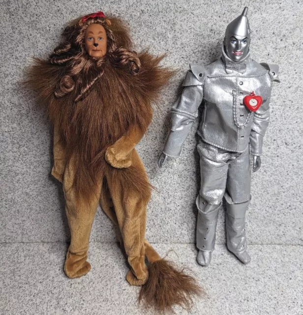 Lot of 2 Vtg Wizard of Oz Barbie Doll Figures Cowardly Lion & Tin Man Mattel