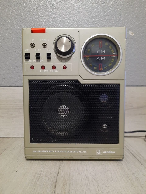 Windsor Model 2370 Am/Fm 8 Track Cassette Player Ac/Dc Power *Repair*