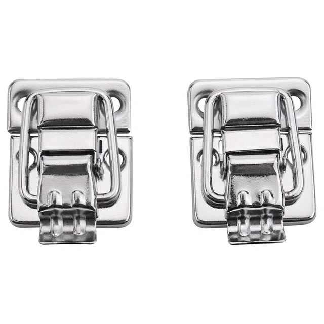 Metal snap finish Suitcase suitcase lock 30x43mm Silver O1V3