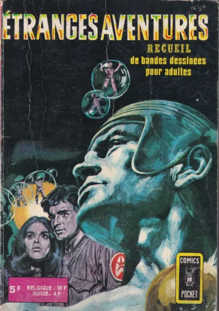 Recueil ÉTRANGES AVENTURES 3176 (N°32 + N°33). Arédit Comics Pocket 1974.
