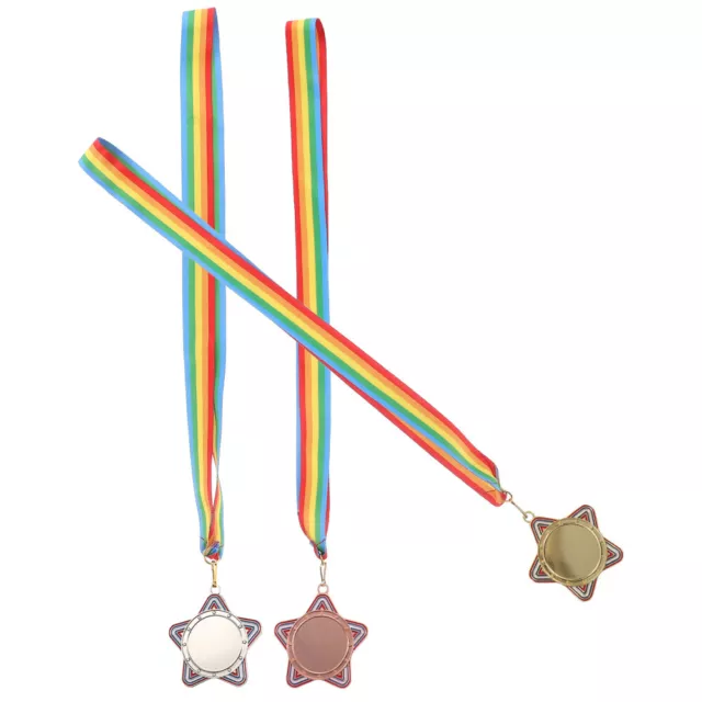 3 Pcs Legierung Kinder Medaille Fußball Medaillen Kindermedaillen