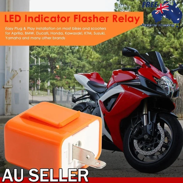 2-Pin Electronic LED Flasher Relay Universal Turn Signal Light Hyper Flash Kit