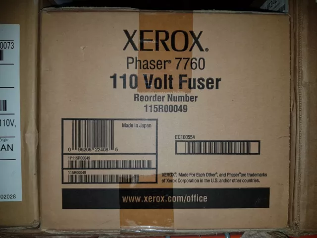 Genuine Xerox 115R00049 Fuser Unit Phaser 7760 BNIB