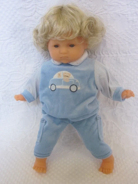 Poupée Cititoys 1997 – Bébé 43cm Cheveux Courts Blonds Yeux Bleus