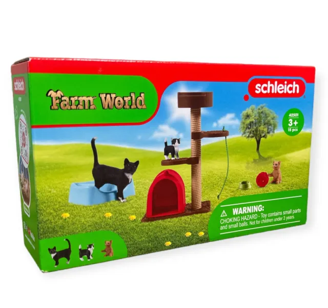 Schleich Farm World 42501 Spielspaß für niedliche Katzen