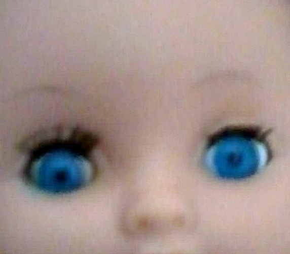 Yeux De Poupée Ancienne - Bleu Très Foncé - 11 Mm - Soufflés à La Bouche - Neufs