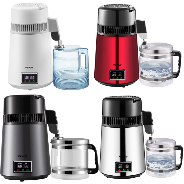 VEVOR HOME WATER Distiller Distilled Water Maker 4L w/ Dual Temp
