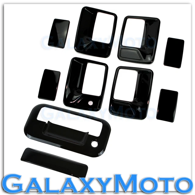 08-15 Ford Super Duty Gloss Black 4 Door Handle WithOut PSG KH+Tailgate Cover