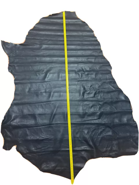 Lederhaut 0,8 mm Blau Nappaleder Echtleder Lammleder Echt Leder 130x77 Cm