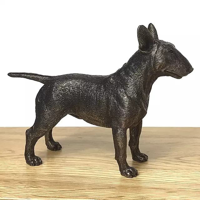 Cold Cast Bronze English Bull Terrier lover gift sculpture ornament figurine 3