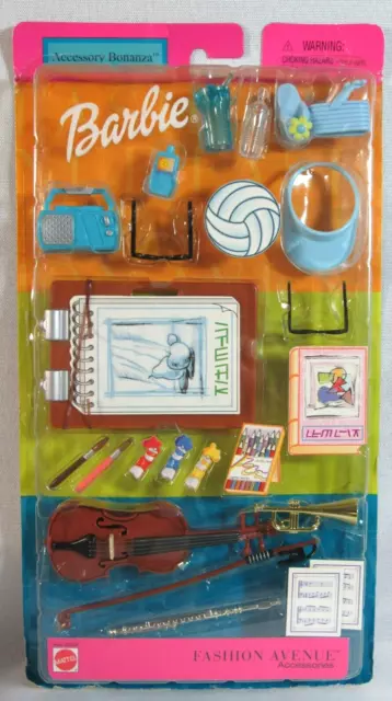 Barbie 2001 Fashion Avenue Accessory Bonanza #2 - 21 Items #28868 - New