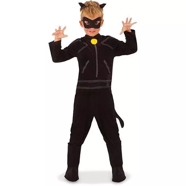 Costume abito elegante gatto nero coccinella miracolosa bambino unisex