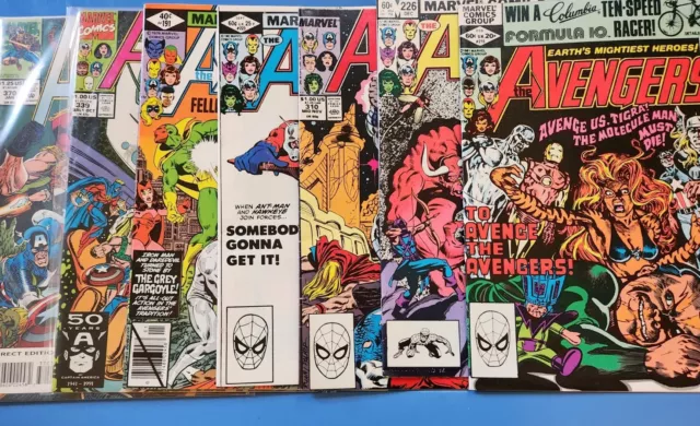 7 Avengers Comics VF/NM