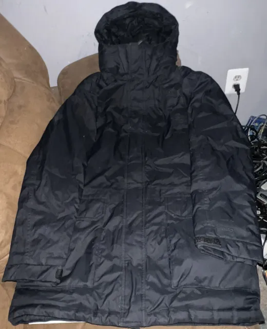 THE NORTH FACE Jacket Parka 550 Goose Down Boys Size XL Hooded Black ...