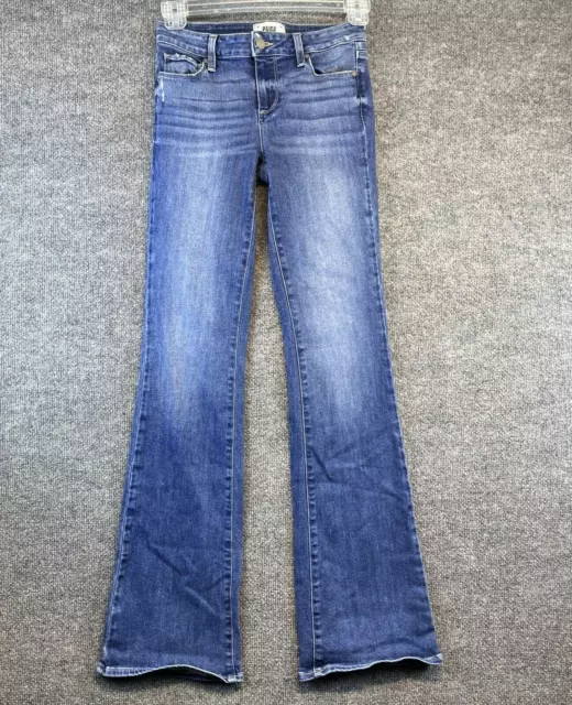 Paige Jeans Women 26 Skyline Bootcut Mid Rise 34" inseam Denim Pants