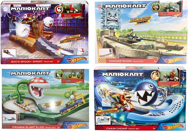 HOT WHEELS MARIO Kart Race Track Ages 5 Toy Donkey Kong Yoshi