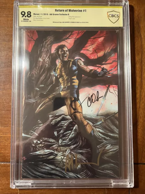 Return Of Wolverine #1 11/18 Cbcs 9.8 Adi Granov Exclusive B Ss Granov & Soule