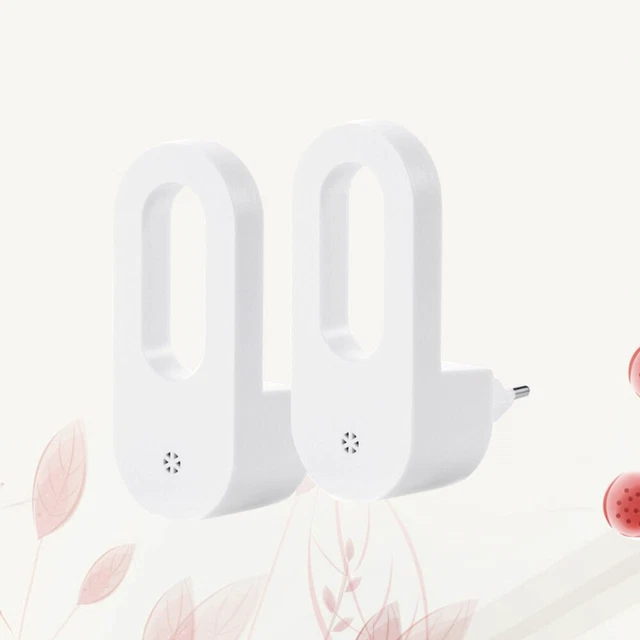 2PCS PLUG IN Wall Automatic Light Photocell Sensor Night Lighting Lamp