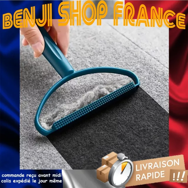 2pcs Brosse Anti Poils Animaux Chat Chien, Brosse Ramasse Enlève