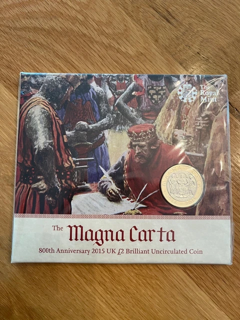 The Magna Carta 800Th Anniversary 2015 Uk 2 Pound Brilliant Uncirculated Coin