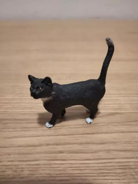 Schleich Katze 13770 schwarz stehend