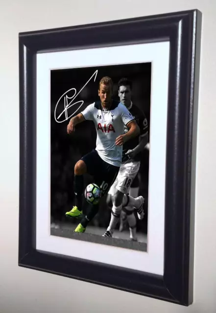 Poster A4 Signé Harry Kane Tottenham - Photo Cadeau Pour Fan De Football - Sans Cadre