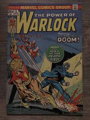 The Power Of... Warlock #5 (1972) Doom Marvel Comics Group Adam Warlock VG