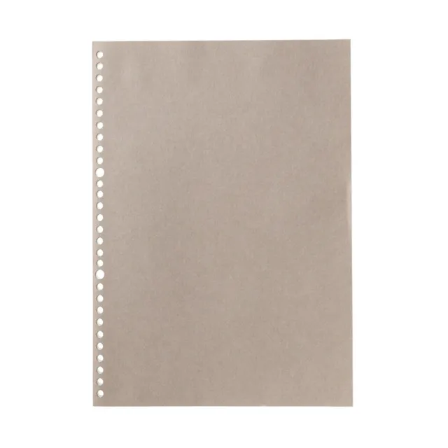 MUJI Notebook type Peelable Loose Leaf A4 5mm Grid 30 Holes 50 Sheets Gray