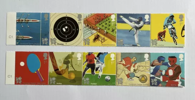 GB QE II, 2010, Olympic & Paralympic Games London 2012, SG 3097-3106, Fine MNH