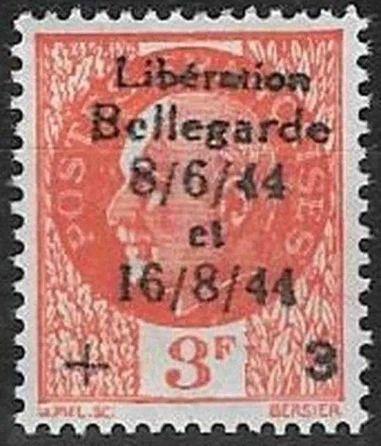 LIBERATION .RR..Var..BELLEGARDE...3f +3f.**Oge..Sge grasse...Signé....