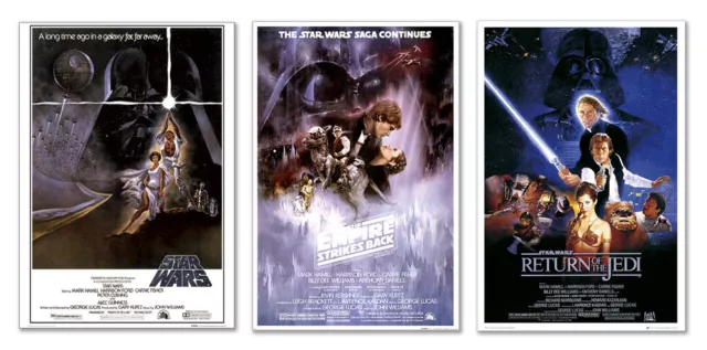 Star Wars: Episode Iv, V,& Vi - Movie Poster Set (Regulars 1) (24" X 36")