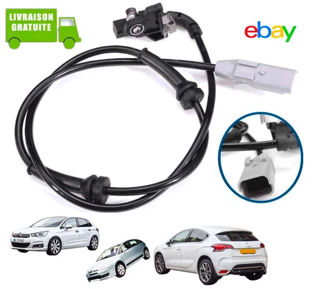 Tête Carrée   Capteur ABS Arrière Droit, Pour 307CC SW 308 CC SW 4545L0 4545 .L0 454508 4545.08 9665386880   Auto