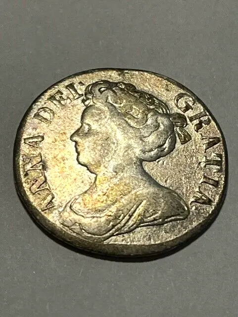 1711 Great Britain Silver Shilling/Anne/F+ #11508