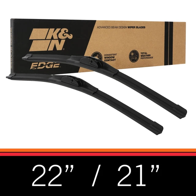 K&N Wiper Blades All Weather Performance Windshield Contact Streak-Free Wipe