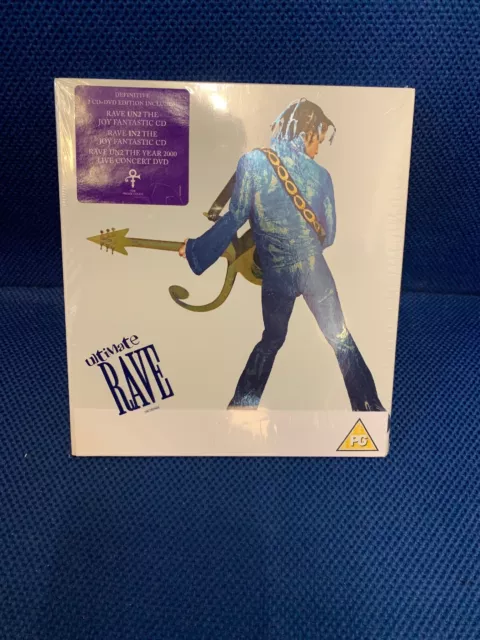 Prince Ultimate Rave CD Box Set with DVD 3 discs (CD + DVD) Shrink Wrap Torn