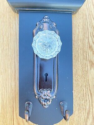 Rustic Glass Doorknob Hanger Wall Hook for Keys or Hats - Wall Decor Key Rack