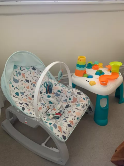 Baby Rocker and Activity Table