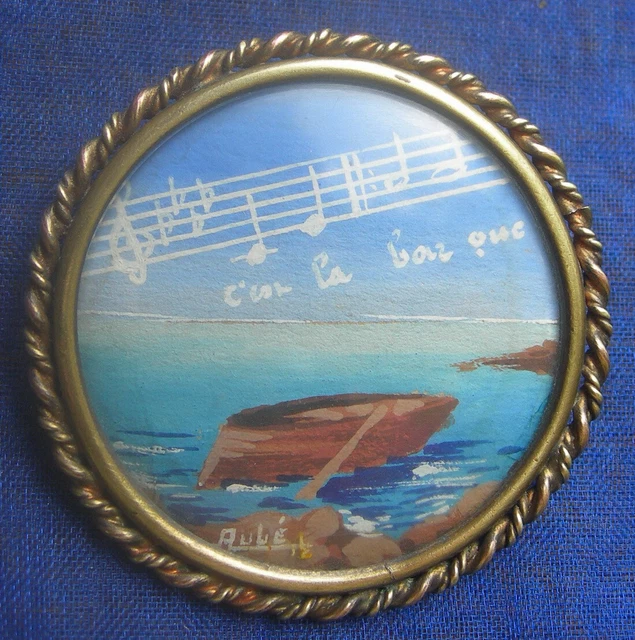 Broche relgeuse ancenne - Crox Jésus-Chrst argentée - Accessore