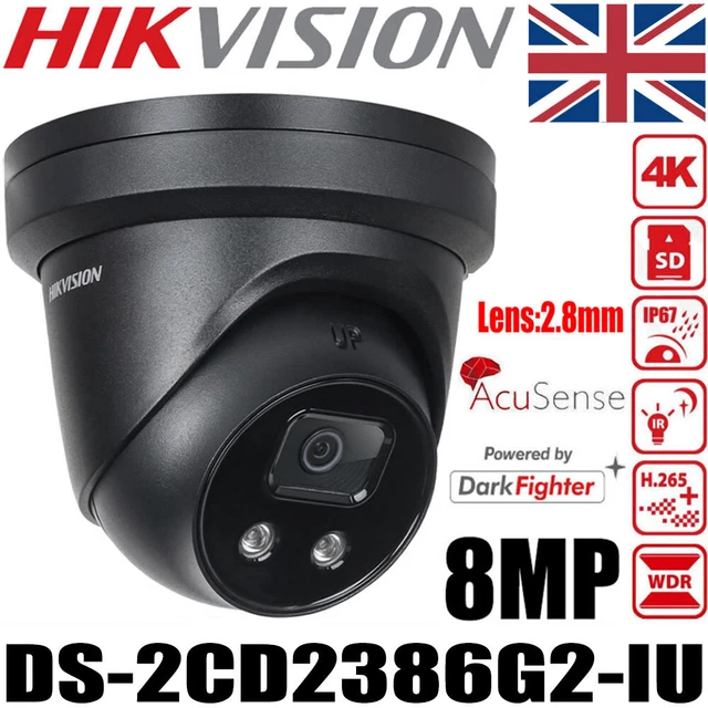 Hikvision DS-2CD2386G2-IU 4K IP Camera – Acusense Darkfighter, Built-in Mic, POE, Outdoor
