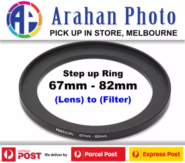 Step Up Ring 67-82 Filter Lens Adapter 67mm Lens to 82mm Filter 2