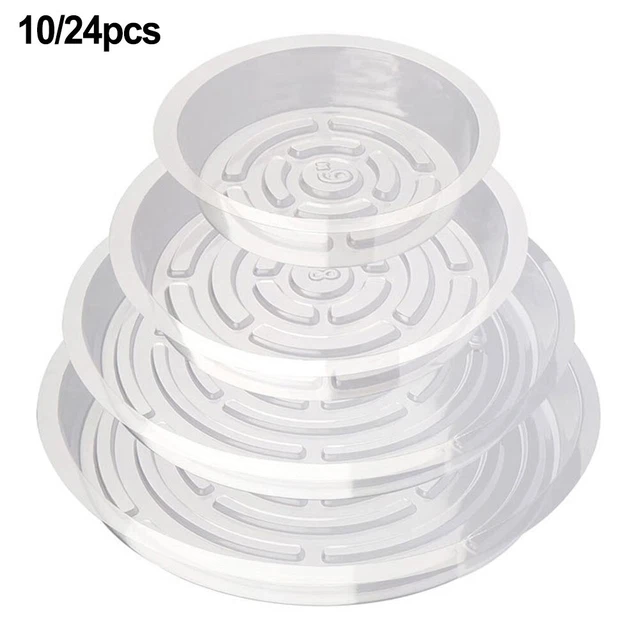 Soucoupe 8'' plastique transparent 50/bte main image 0