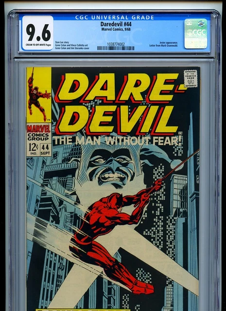 Daredevil #44 Marvel Comics CGC Universal NM+ 9.6 Cream to Off White Pages